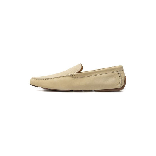 Beige Leather Loafer Bally