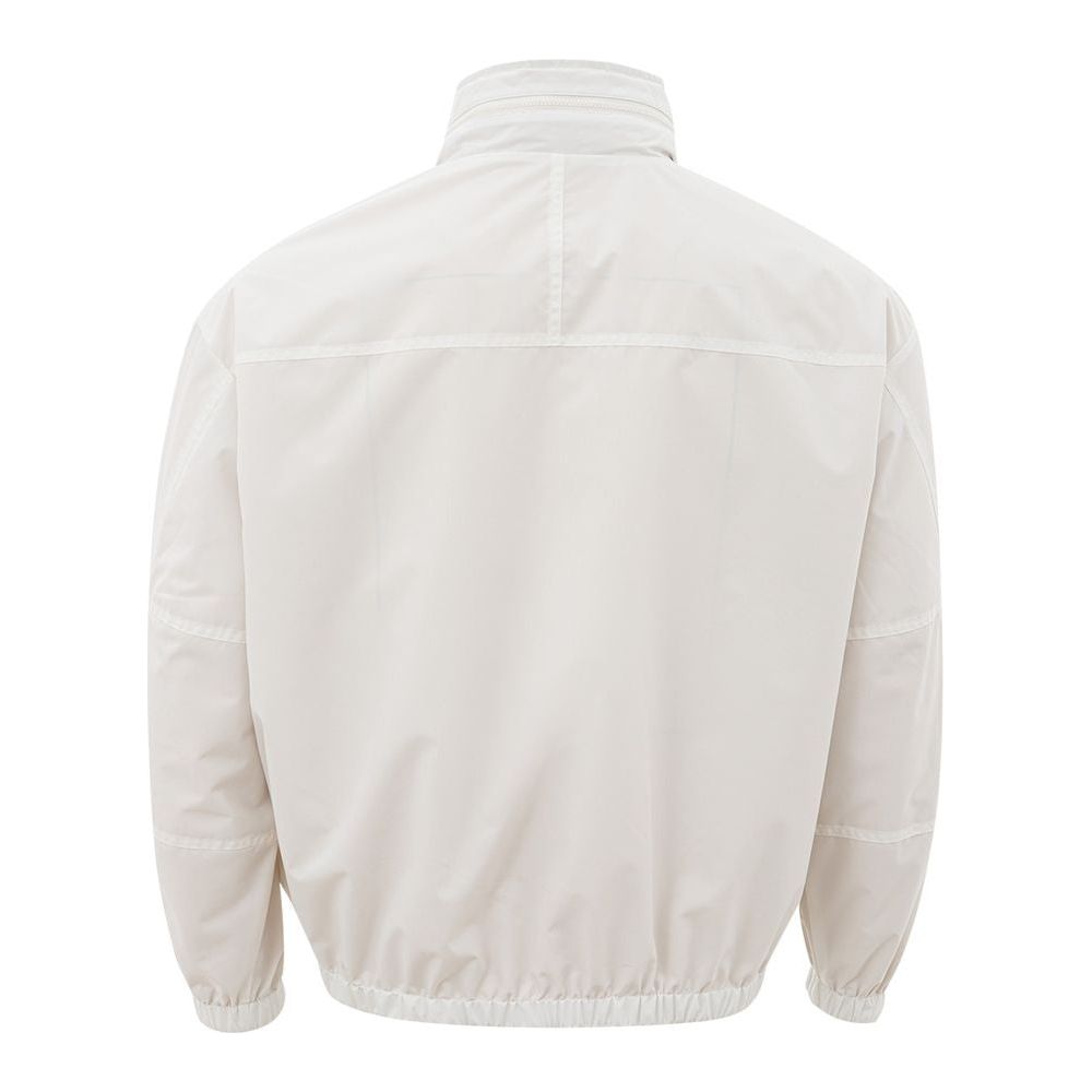 Armani Exchange Beige Polyamide Jacket for the Modern Man beige-polyamide-essential-jacket