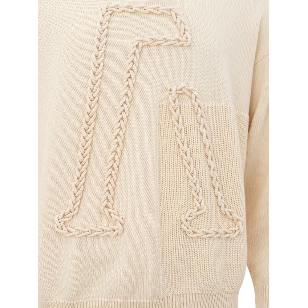 Emporio Armani Beige Woolen Sophistication Sweater elegant-beige-wool-sweater-for-men