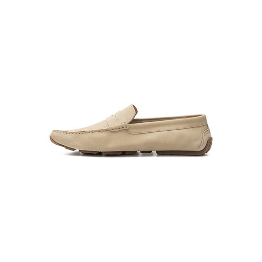 Elegant Beige Leather Loafers for the Discerning Gentleman Bally