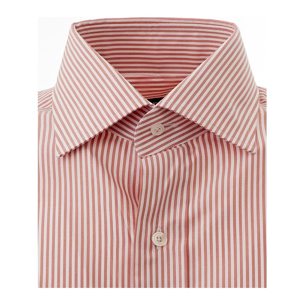 Elegant Pink Cotton Shirt for Men