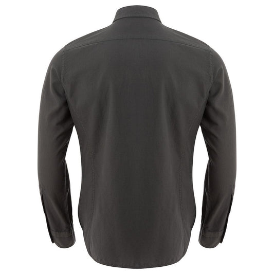 Elegant Gray Cotton Shirt for Men Tom Ford