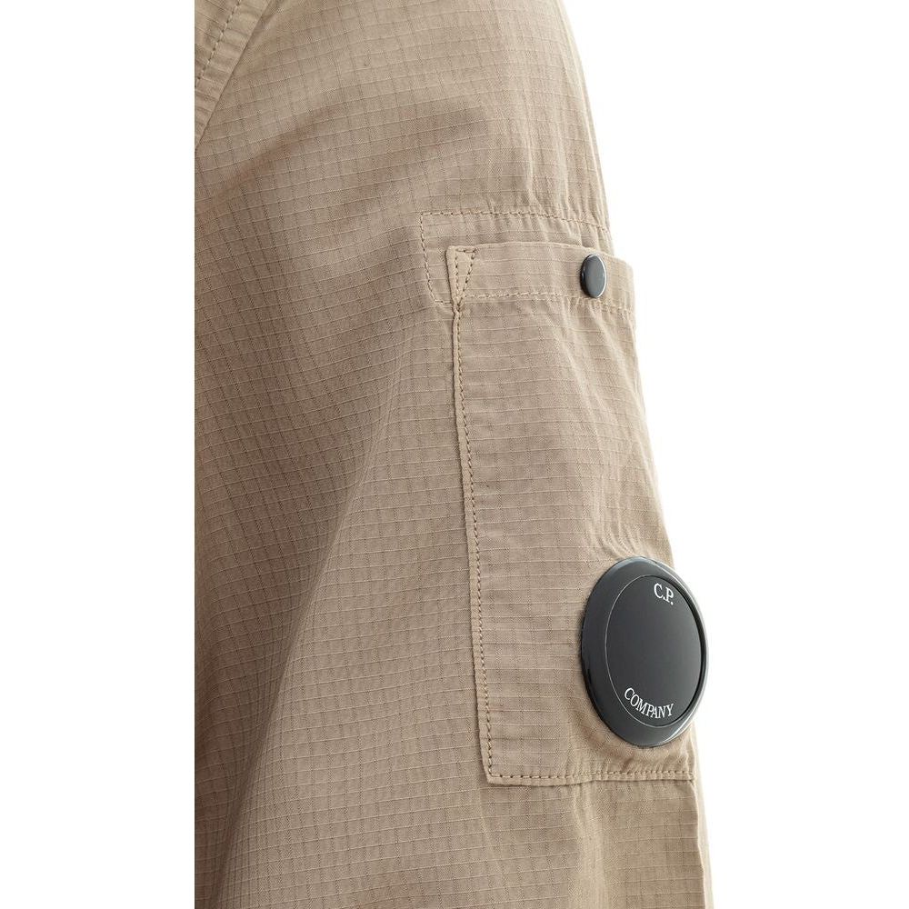 C.P. Company Beige Cotton Shirt for the Modern Man c-p-company-cotton-button-up-beige-shirt