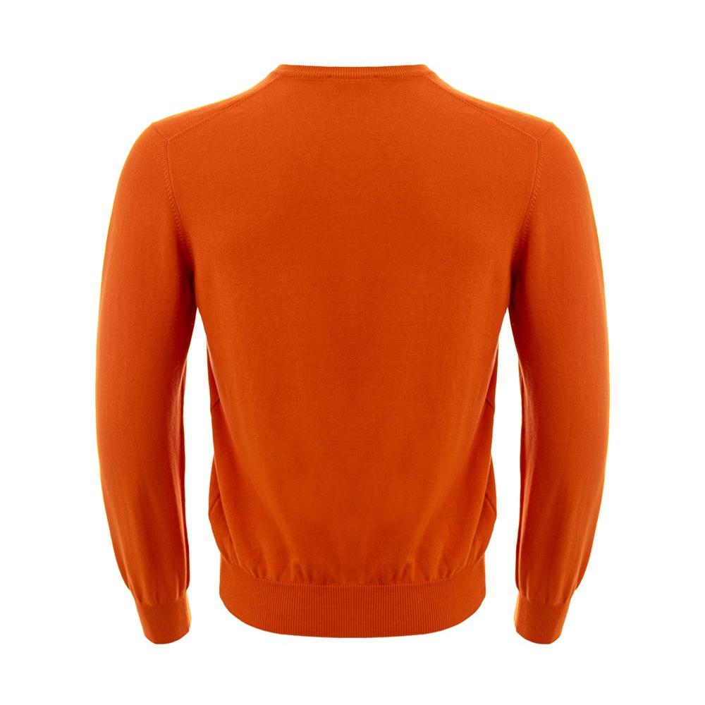 Gran Sasso Elegant Cotton Orange Sweater for Men elegant-orange-cotton-sweater-for-men-1