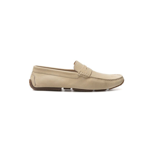 Elegant Beige Leather Loafers for the Discerning Gentleman Bally