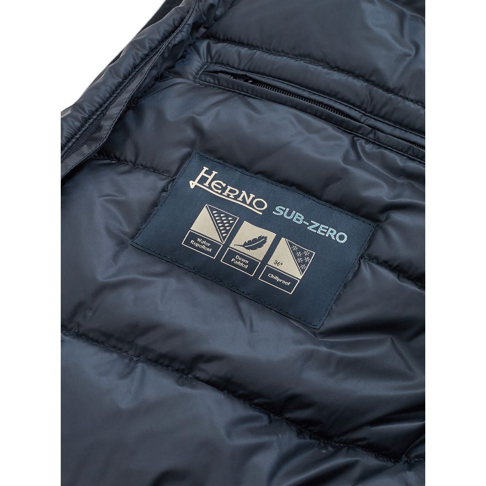 Herno Elegant Blue Polyester Herno Jacket for Men elegant-blue-herno-mens-jacket