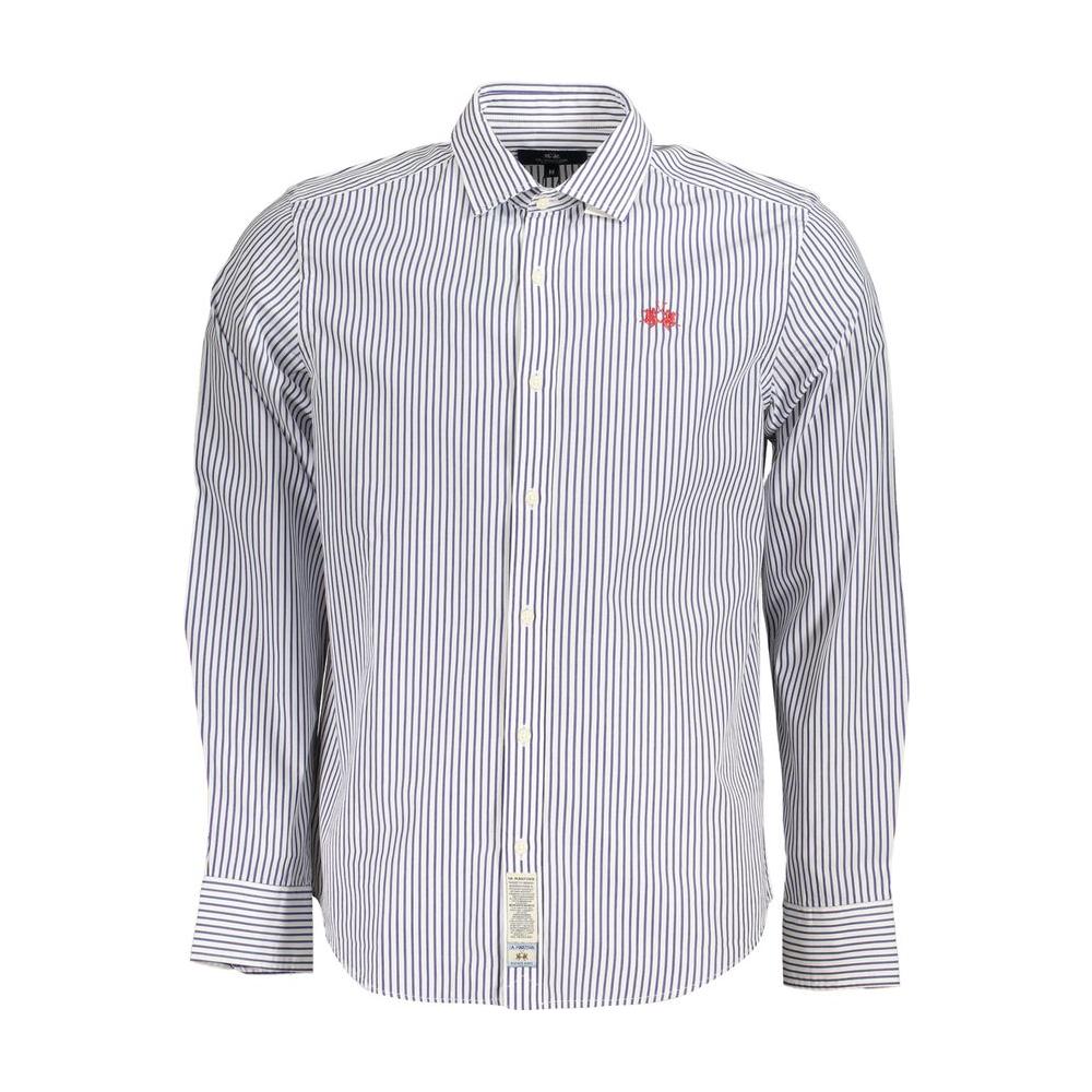 Elegant Long-Sleeved Striped Shirt for Men