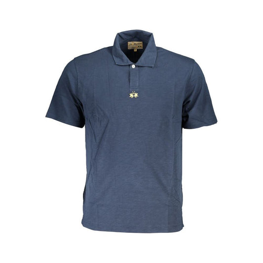 La Martina Classic Short-Sleeved Blue Polo classic-short-sleeved-blue-polo