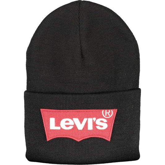 Sleek Black Acrylic Logo Cap Levi's