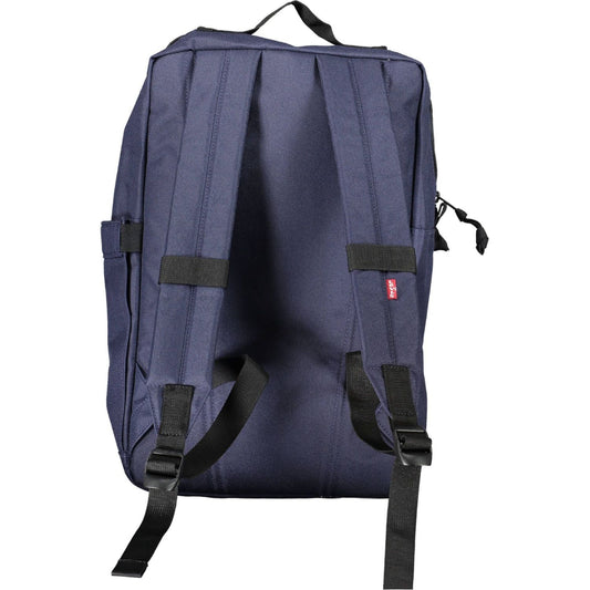 Levi's | Chic Blue Urban Backpack with Embroidered Logo| McRichard Designer Brands   