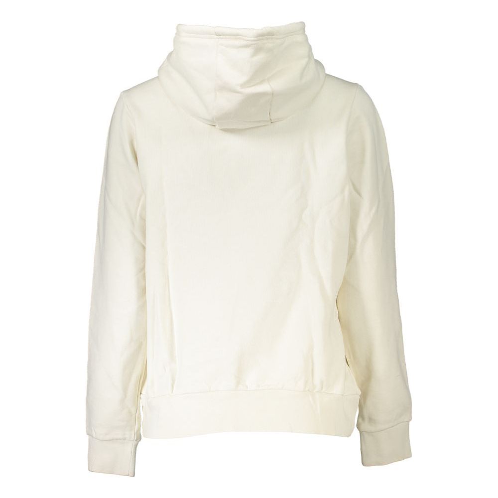 Napapijri Timeless White Fleece Hooded Sweatshirt timeless-white-fleece-hooded-sweatshirt
