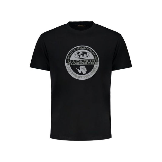 Napapijri Black Cotton T-Shirt black-cotton-t-shirt-134