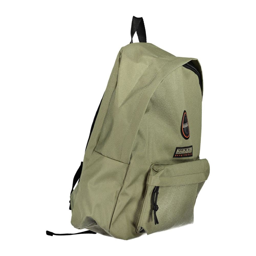 Napapijri Eco-Conscious Green Backpack with Sleek Design eco-conscious-green-backpack-with-sleek-design