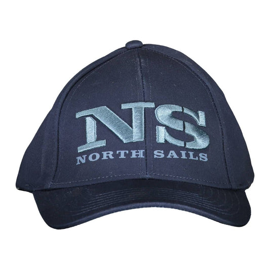 Chic Blue Embroidered Cotton Cap North Sails