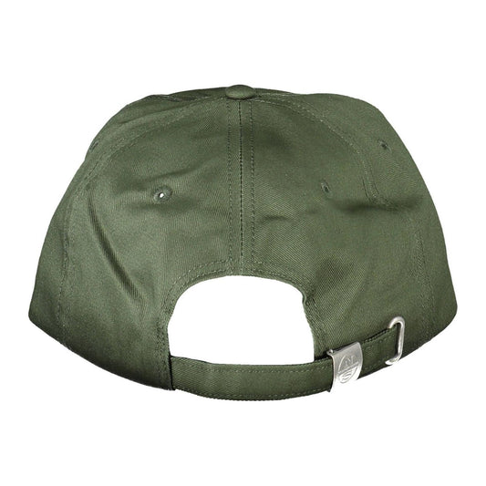 Green Cotton Cap with Visor and Logo Accent North Sails
