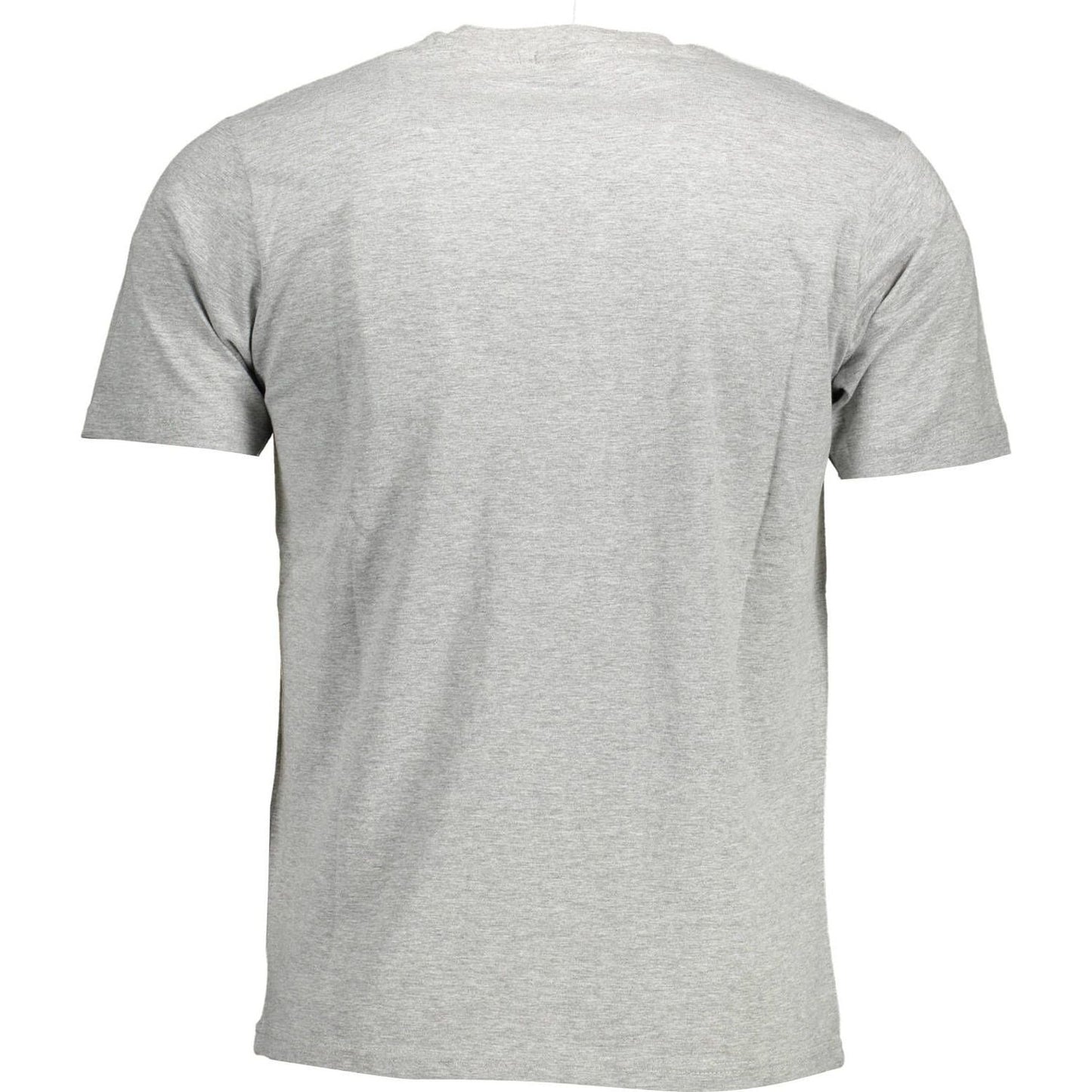 North Sails Chic Gray Crew Neck Statement Tee chic-gray-crew-neck-statement-tee