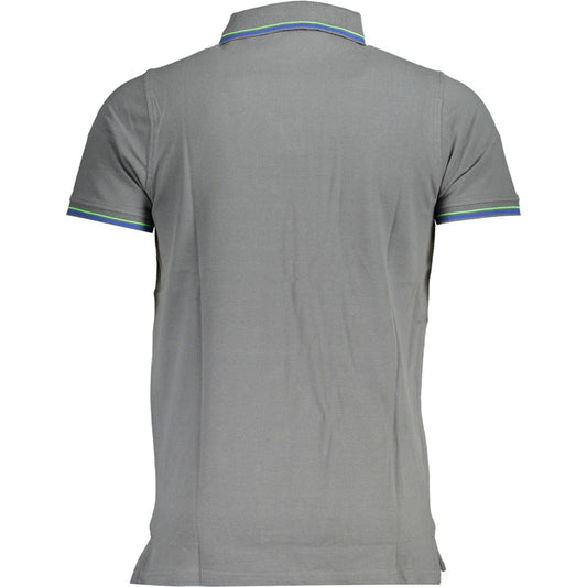 Norway 1963 Elegant Gray Cotton Polo with Contrasting Details elegant-gray-cotton-polo-with-contrasting-details-1