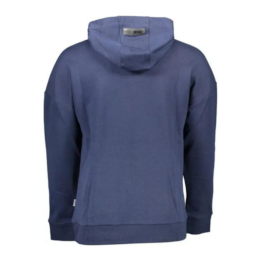 Plein Sport | Athletic Chic Hooded Blue Sweatshirt| McRichard Designer Brands   