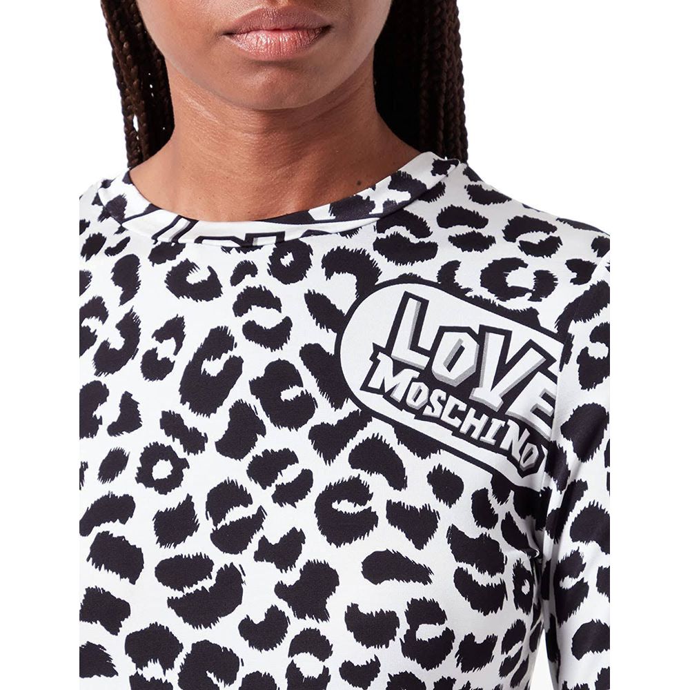 Love MoschinoChic Leopard Print Logo Crewneck SweaterMcRichard Designer Brands£149.00