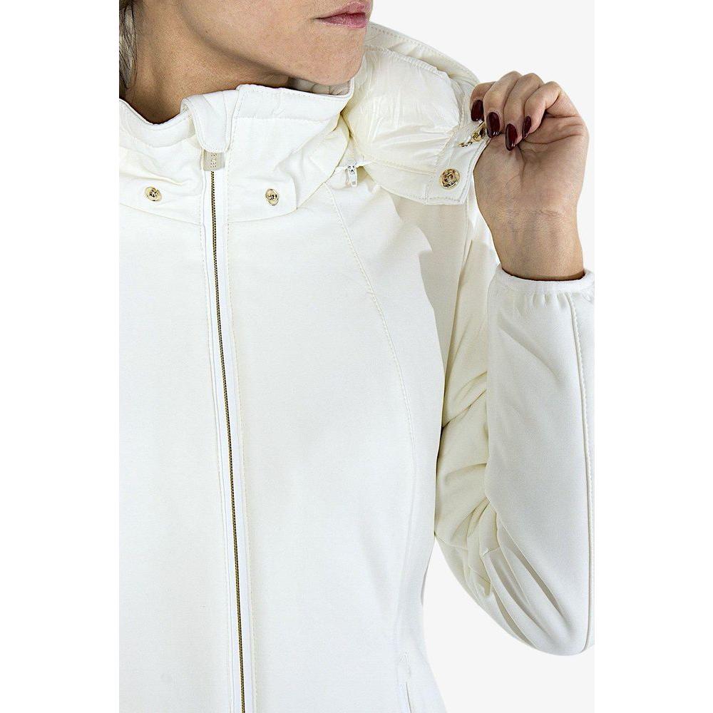 Yes Zee Elegant White Softshell Down Jacket elegant-white-softshell-down-jacket