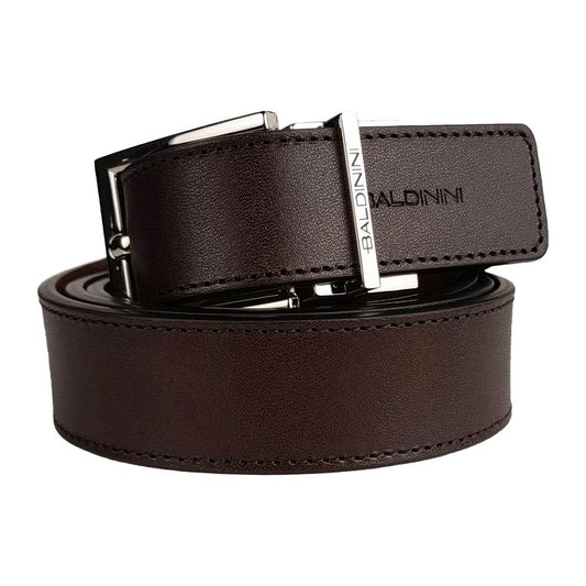 Reversible Calfskin Leather Belt in Rich Brown Baldinini Trend