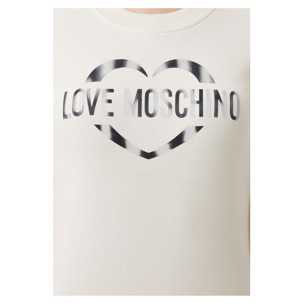 Love MoschinoChic White Cotton Blend Dress with Logo AccentMcRichard Designer Brands£189.00