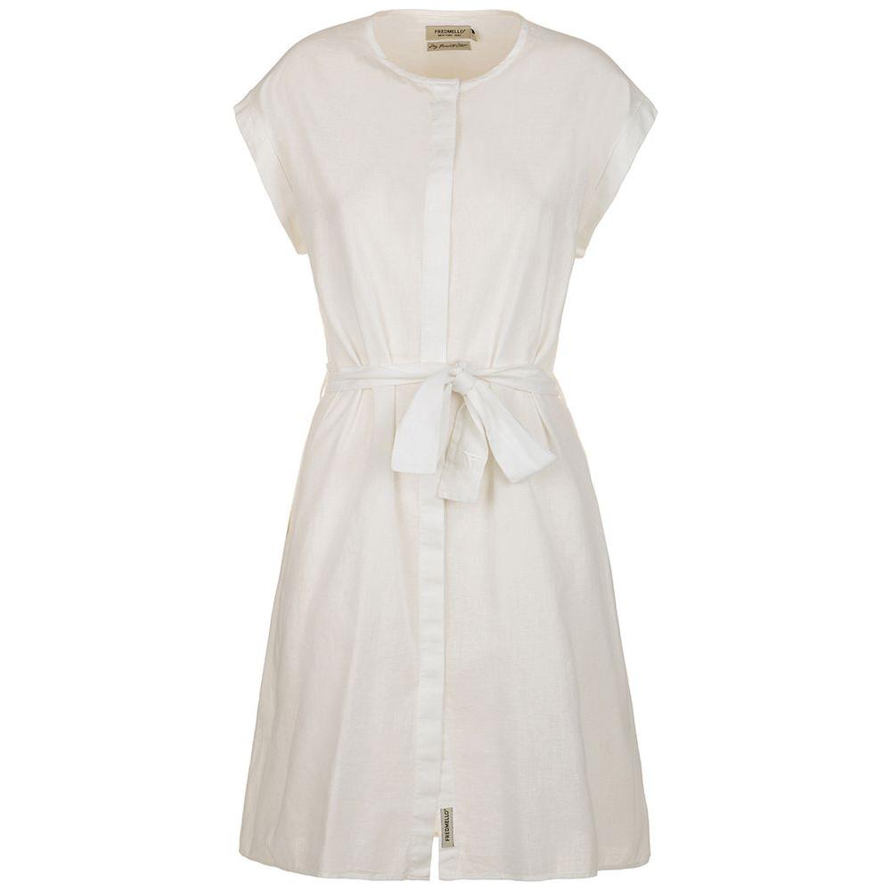 Fred Mello Chic Sleeveless Cotton-Linen Dress chic-sleeveless-cotton-linen-dress
