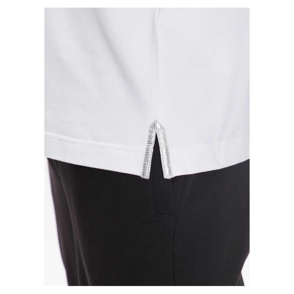 La Martina Elegant Cotton-Blend Polo with Glitter Accent white-cotton-polo-shirt-13