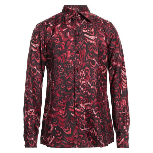Dolce & Gabbana | Elegant Pink Silk Men's Shirt| McRichard Designer Brands   