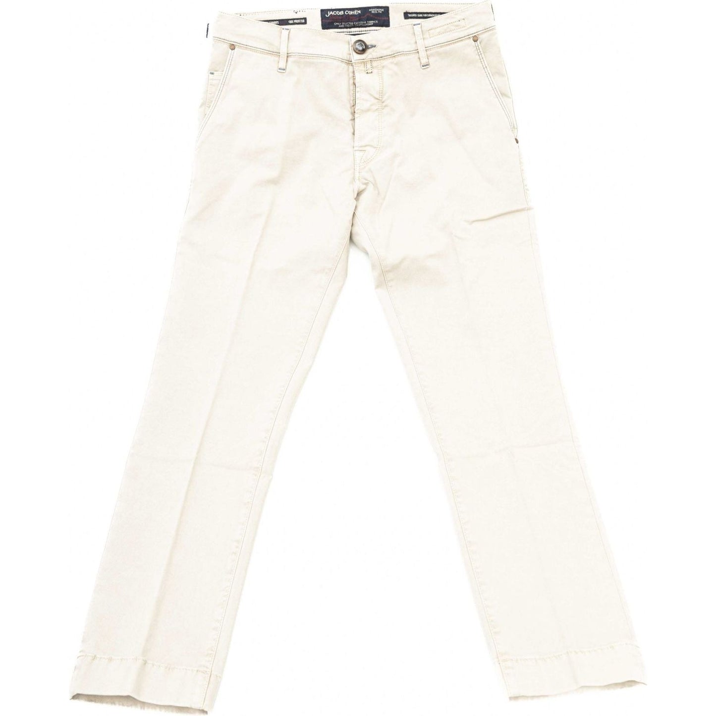 Jacob Cohen Elegant Silver Chino Model Trousers elegant-silver-chino-model-trousers
