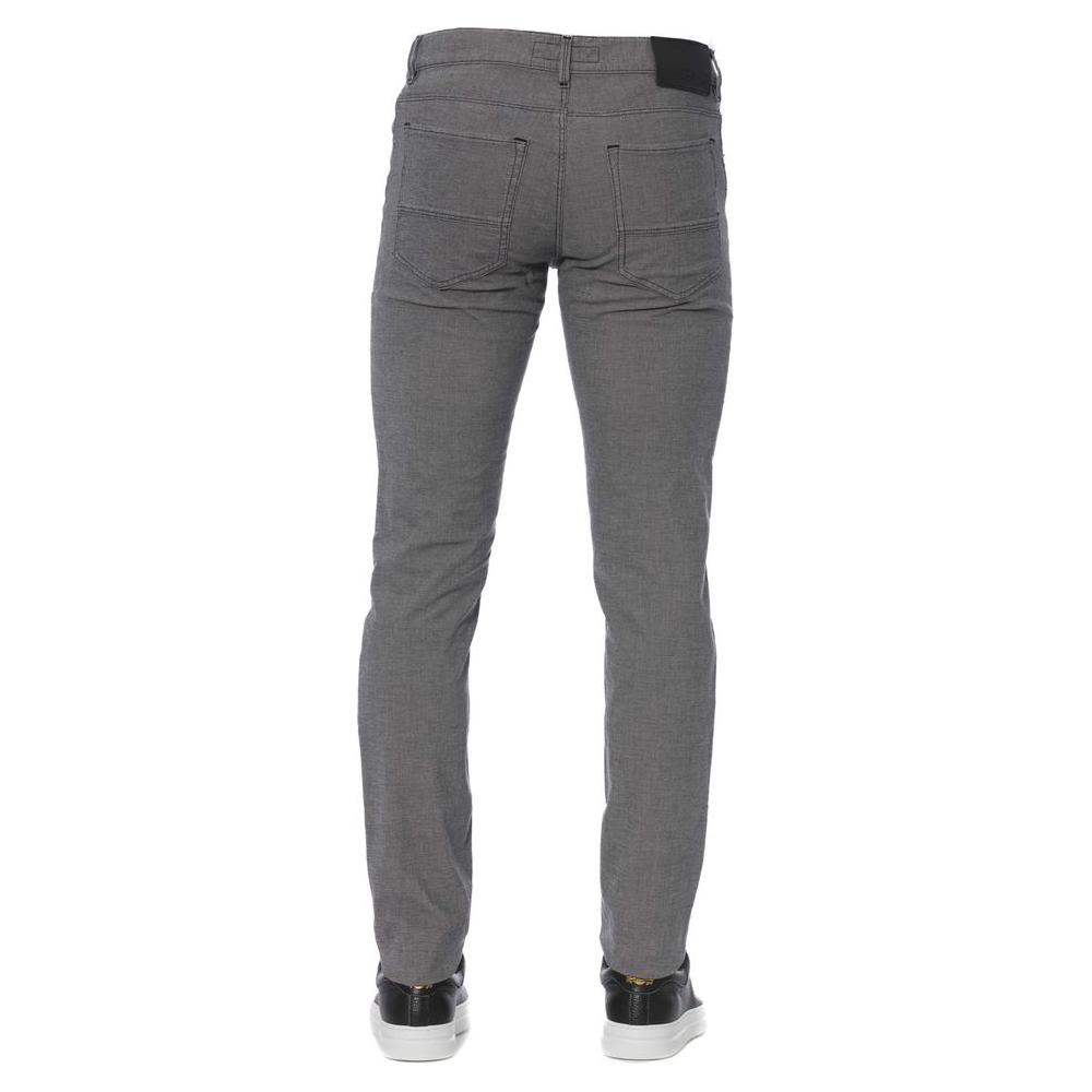 Trussardi Jeans | Gray Cotton Jeans & Pant| McRichard Designer Brands   