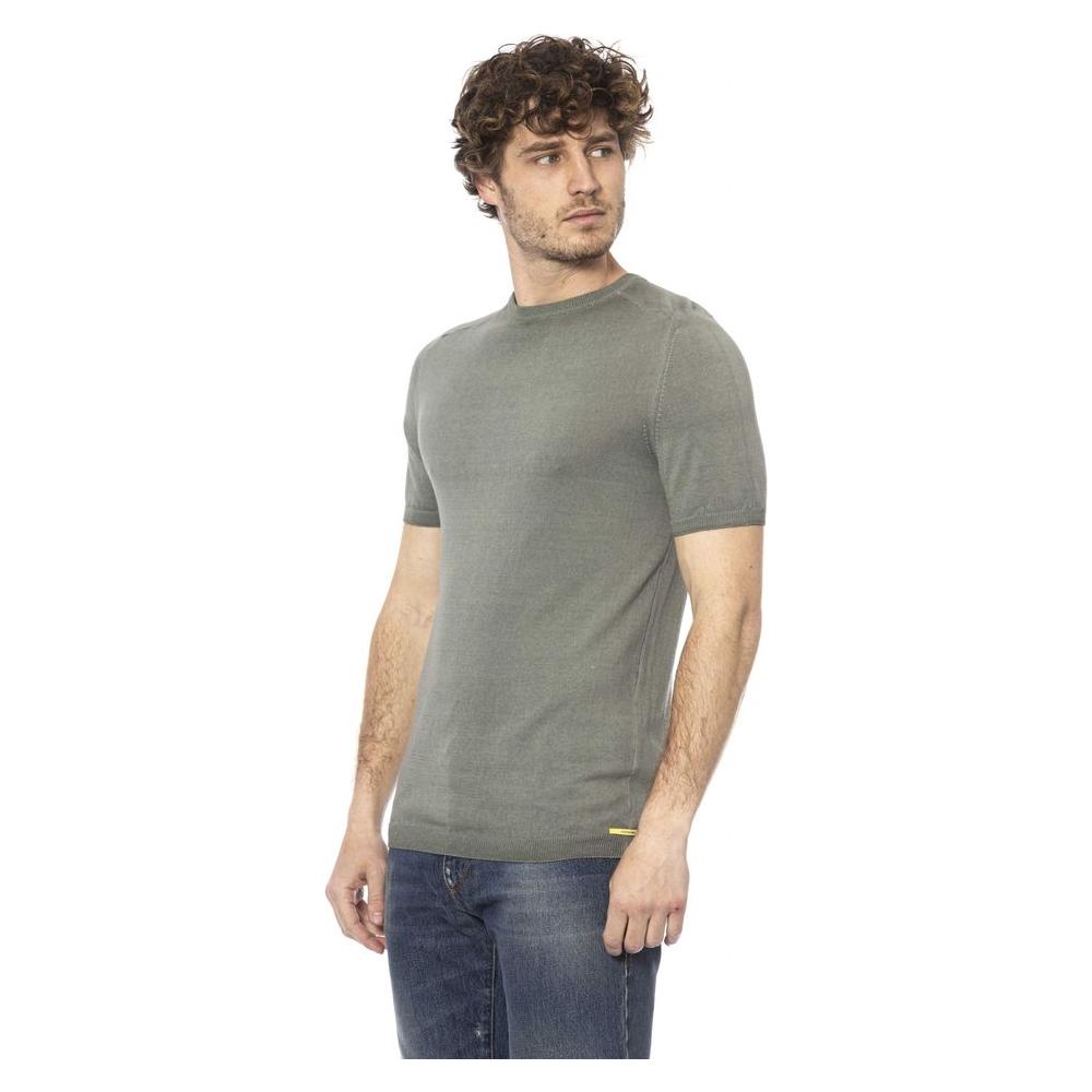 Distretto12Army Green Crew Neck Cotton TeeMcRichard Designer Brands£79.00