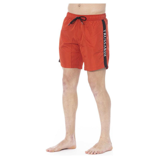 Trussardi Beachwear Red Polyester Swimwear red-polyester-swimwear-10