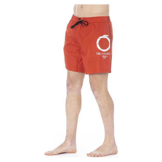 Trussardi Beachwear Red Polyester Swimwear red-polyester-swimwear-8