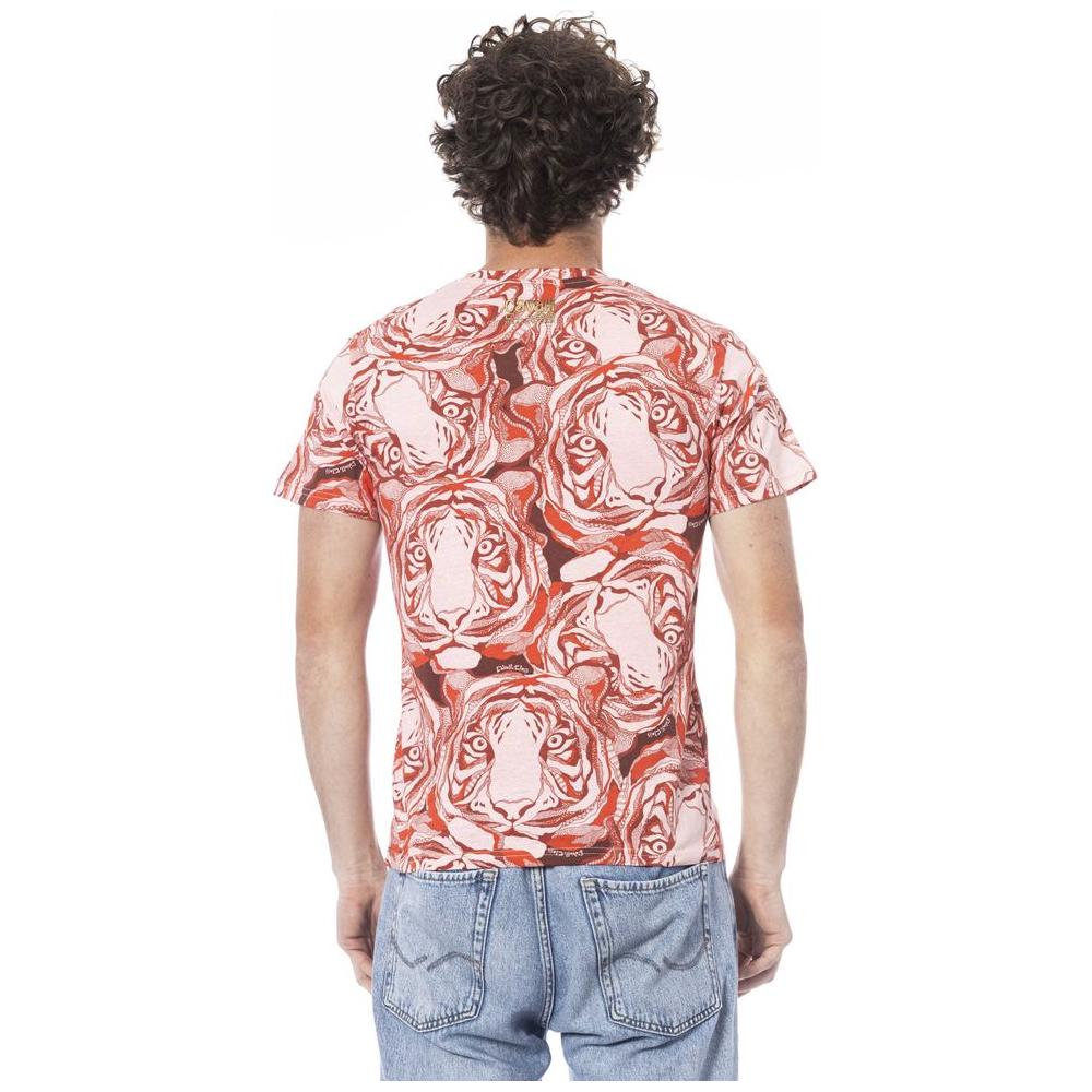 Cavalli Class Red Cotton T-Shirt red-cotton-t-shirt-19