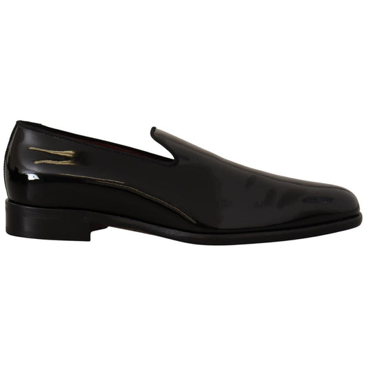 Elegant Black Patent Leather Loafers Dolce & Gabbana