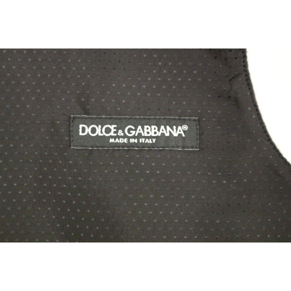 Dolce & Gabbana Elegant Gray Wool Blend Dress Vest gray-wool-blend-vest-gilet-weste
