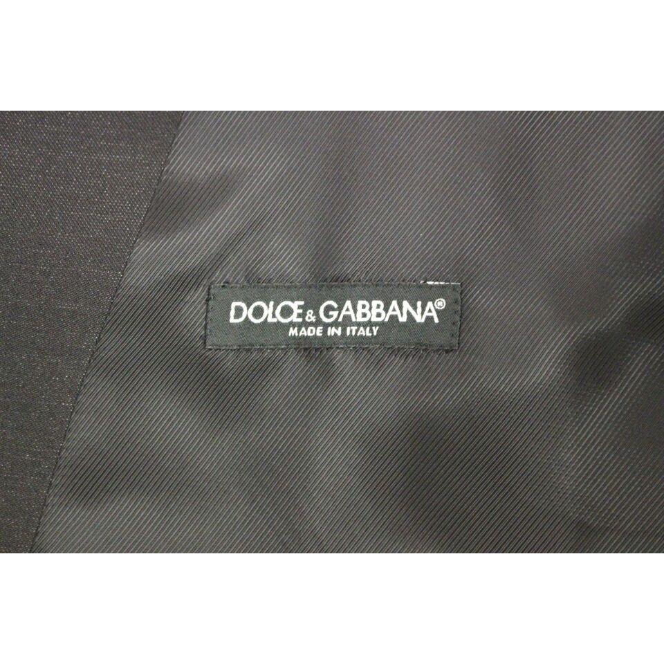 Dolce & Gabbana Elegant Gray Wool Blend Dress Vest gray-wool-silk-dress-vest-gilet-weste