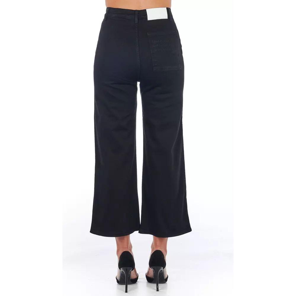 Chic High-Waist Cropped Trousers Frankie Morello