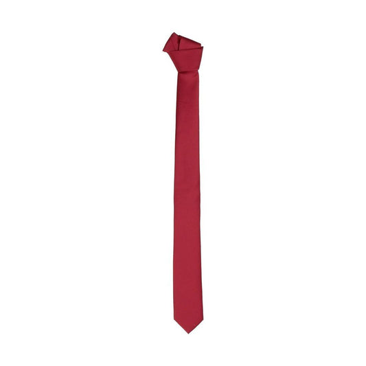 Elegant Pink Silk Slim Tie Emilio Romanelli