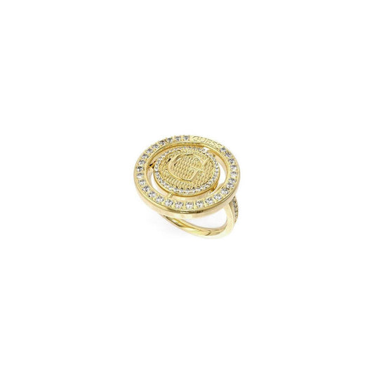 GUESS Jewels JUBR02256JWYG52 gold ring with crystal accents