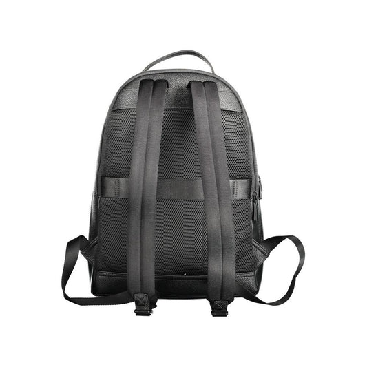 Tommy Hilfiger | Black Polyethylene Backpack| McRichard Designer Brands   