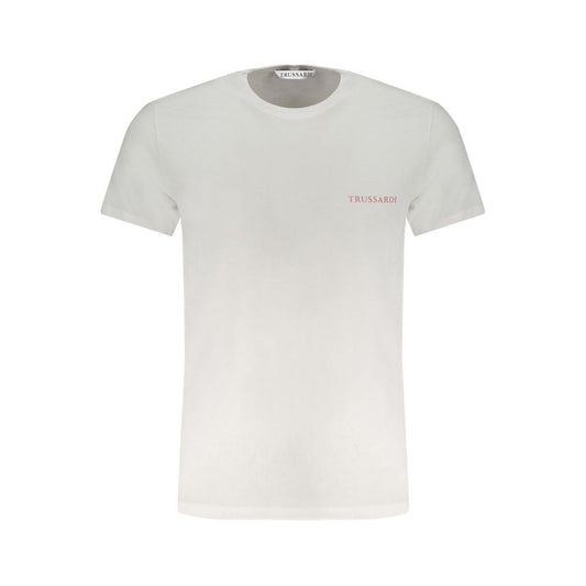 Trussardi White Cotton T-Shirt white-cotton-t-shirt-145