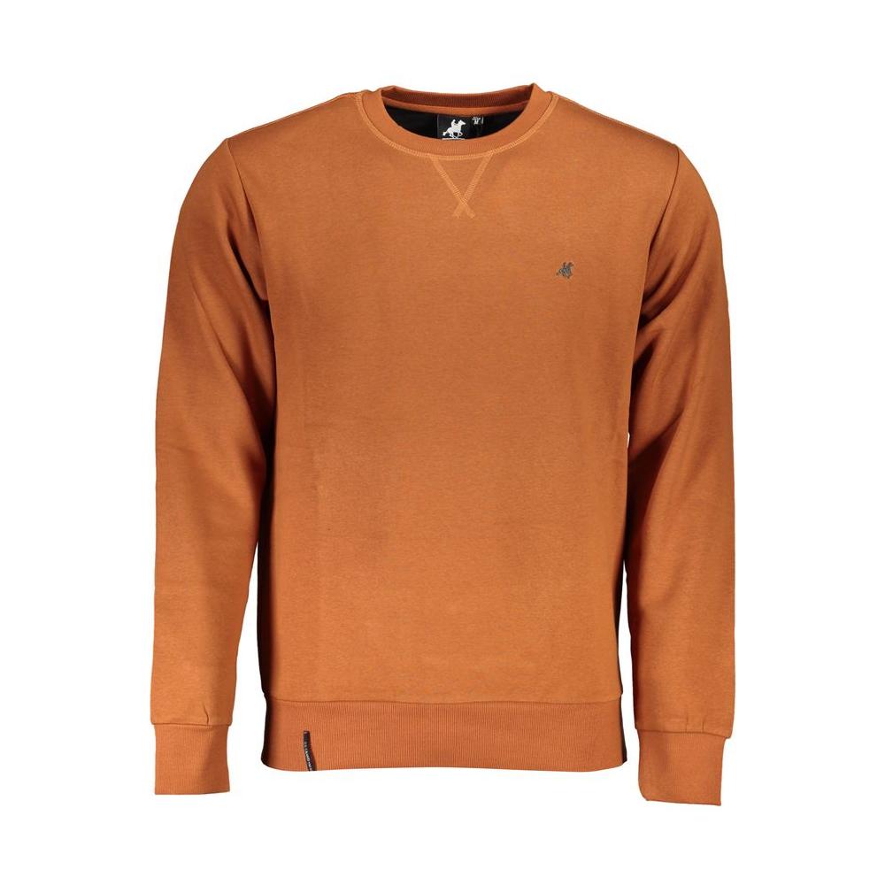 U.S. Grand Polo Brown Cotton Sweater brown-cotton-sweater