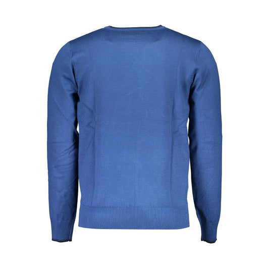 U.S. Grand Polo Blue Nylon Sweater blue-nylon-sweater-4