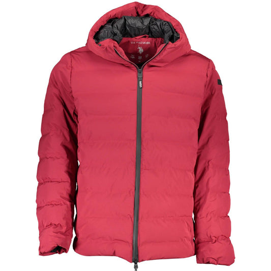 U.S. POLO ASSN. | Chic Pink Hooded Jacket with Contrasting Details| McRichard Designer Brands   