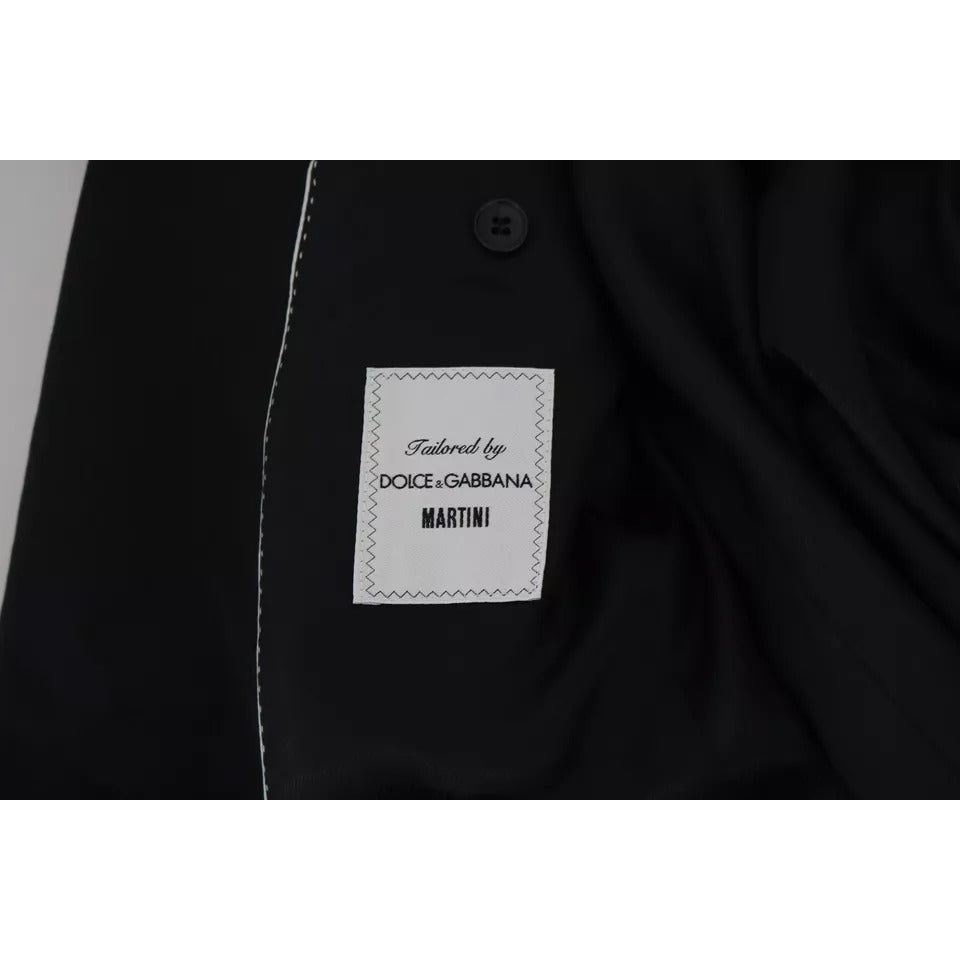 Dolce & Gabbana Black Slim Jacket Coat MARTINI Blazer black-slim-jacket-coat-martini-blazer
