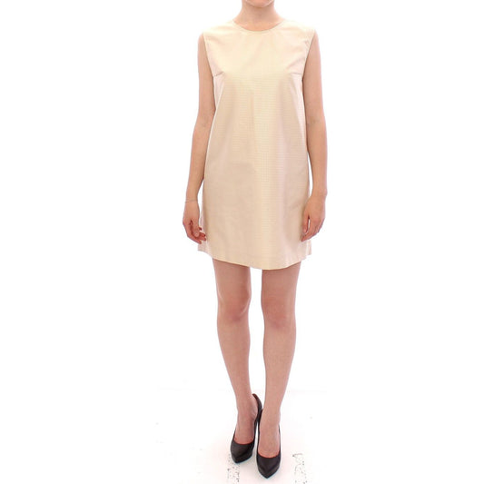 Andrea Incontri Elegant Beige Shift Sleeveless Dress beige-sleeveless-shift-mini-dress Dresses 149289-beige-sleeveless-shift-mini-dress.jpg