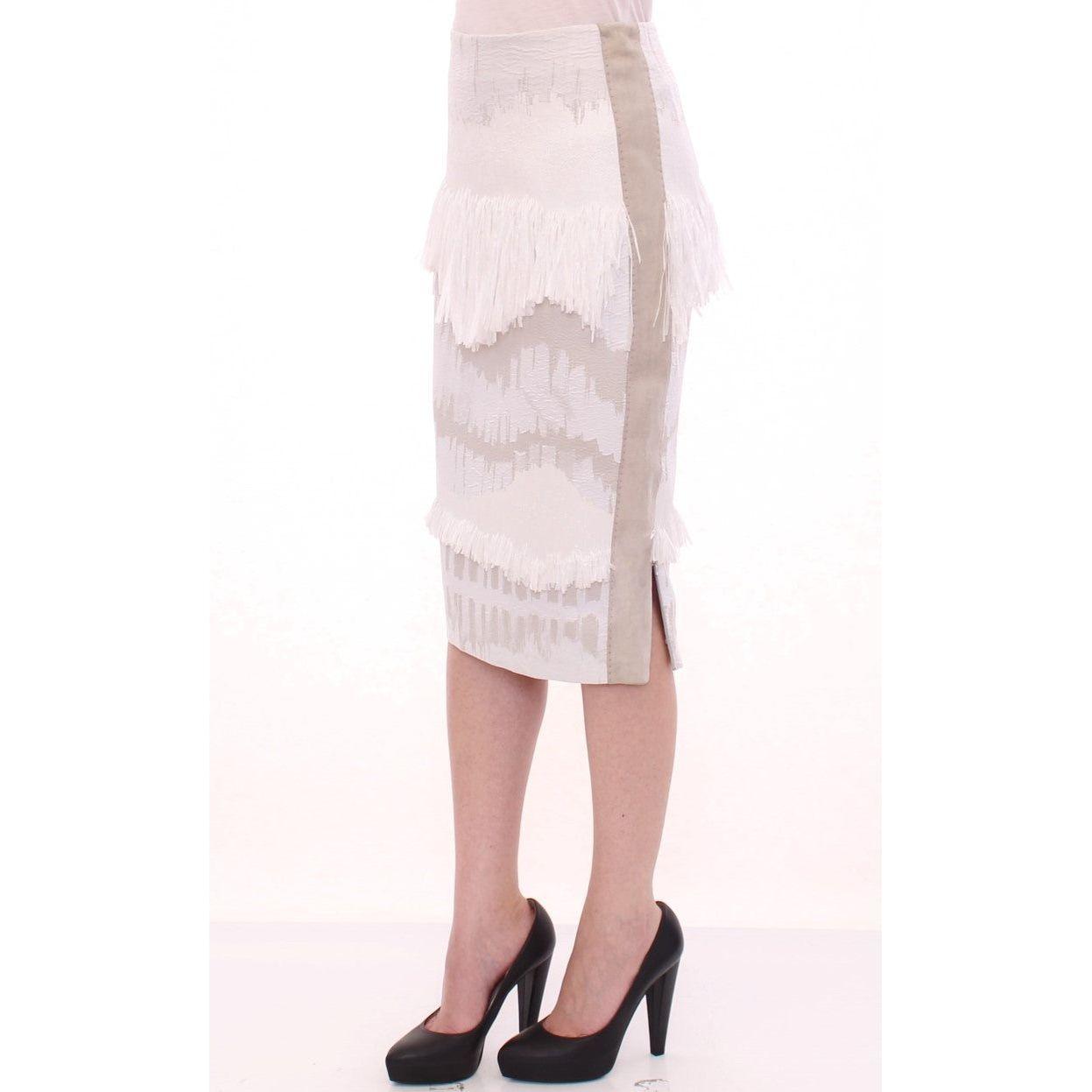 Arzu Kaprol Elegant Pencil Skirt in White and Gray Tones white-acrylic-straight-pencil-skirt 149709-white-acrylic-straight-pencil-skirt-1.jpg