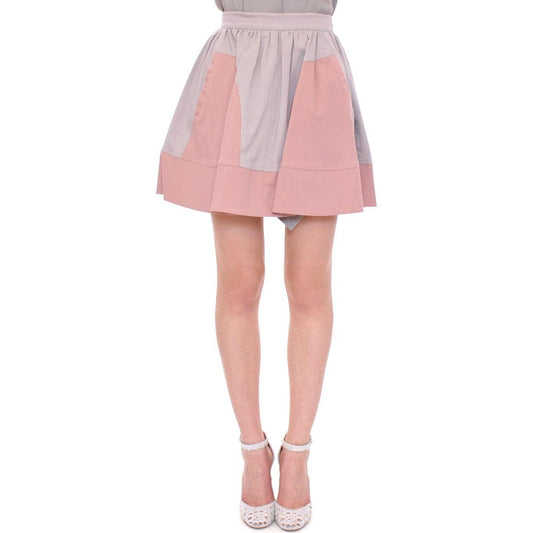 Comeforbreakfast Sleek Pleated Mini Skirt in Pink and Gray pink-gray-mini-short-pleated-skirt 219781-pink-gray-mini-short-pleated-skirt.jpg